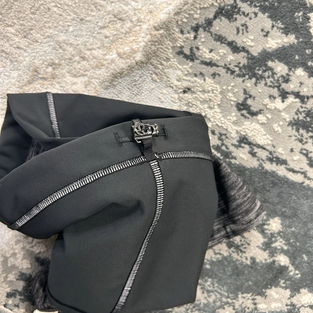 Lululemon Womens Gray Run Fast Neck Warmer OSFM Softshell‎ Athletic Scarf